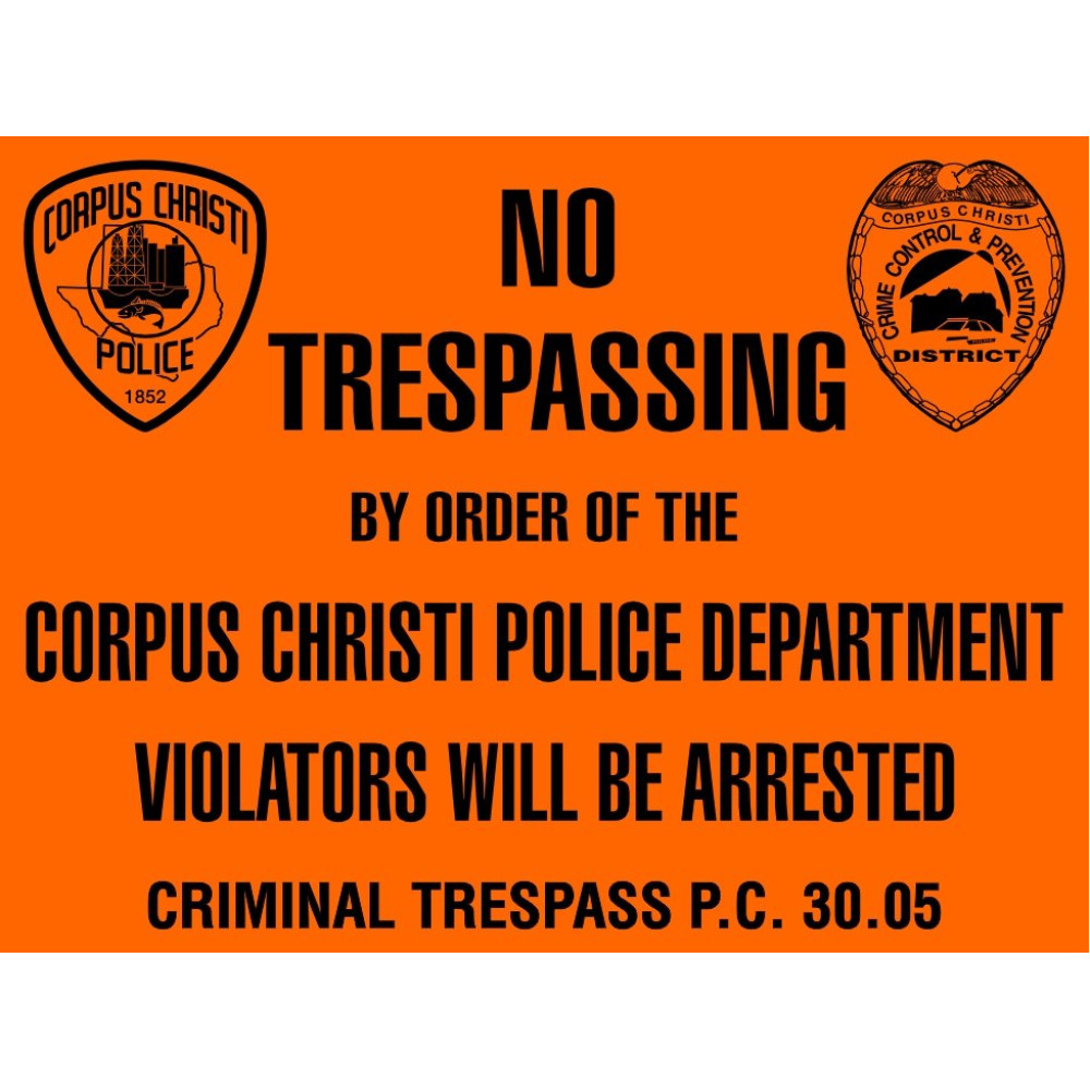 Brs No Trespassing Sign Coroplast 6627